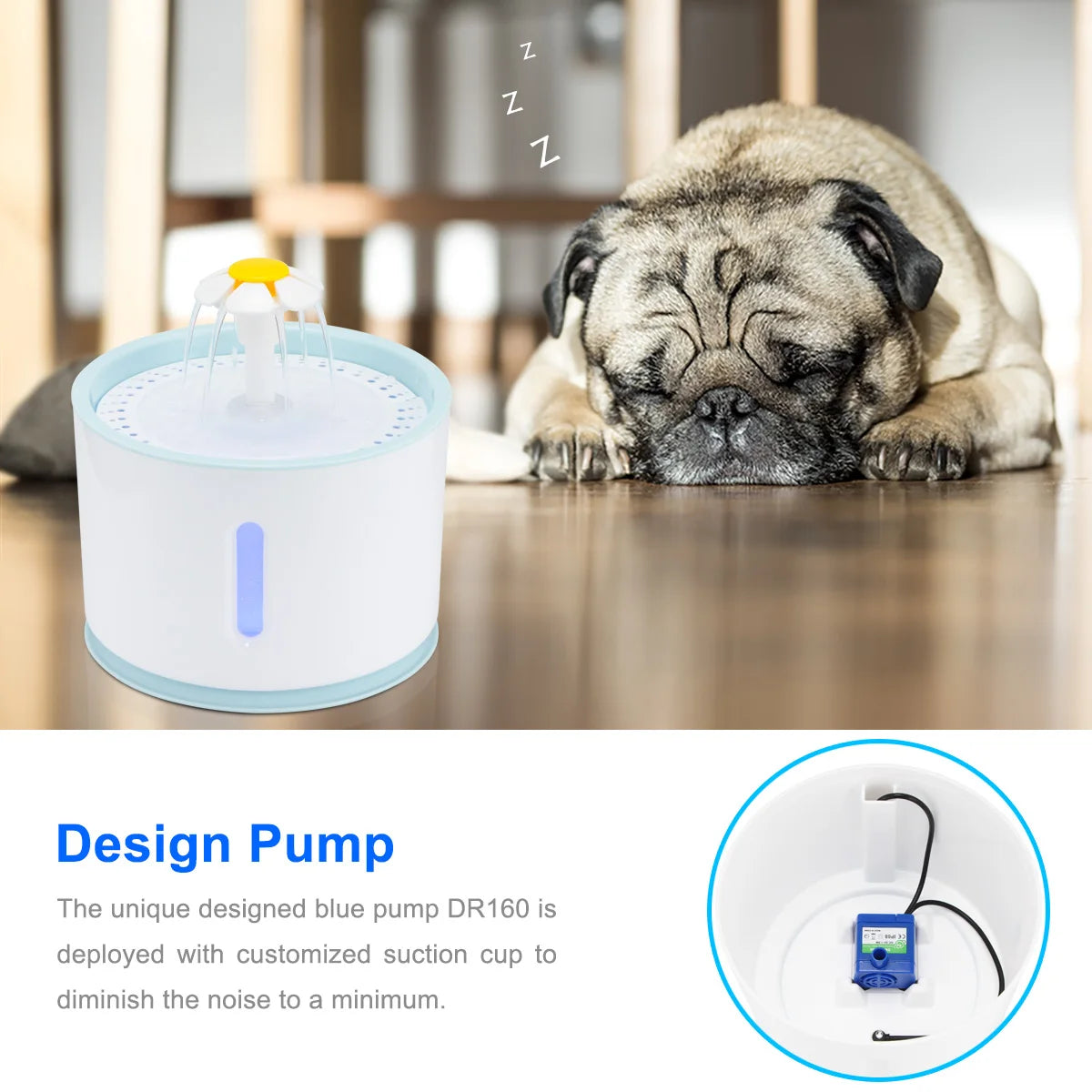 Water Fountain with LED