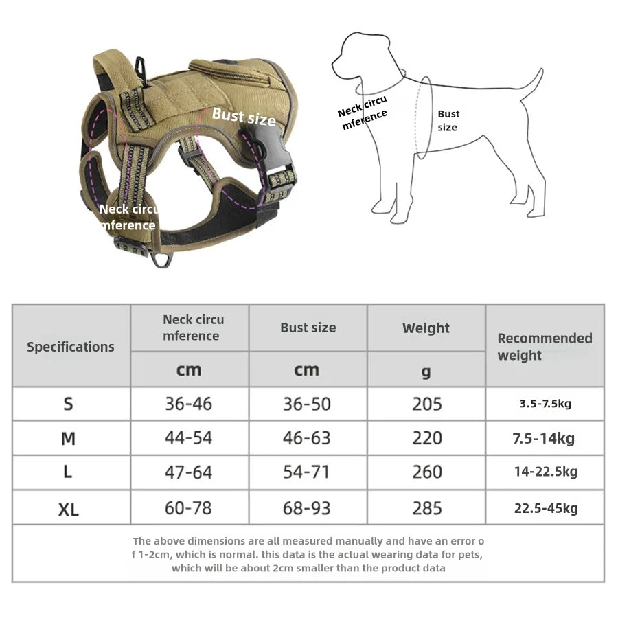 Tactical Harness For Dogs
