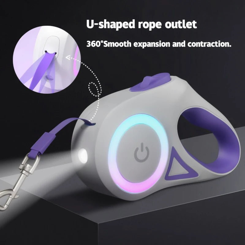 Dual Untangle Leash with LED