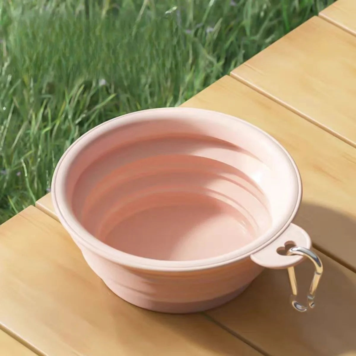 Portable and Collapsible Silicone Dog Travel Bowl