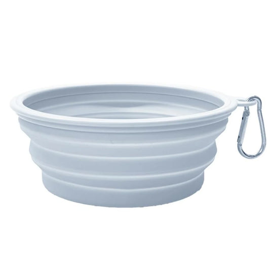 Portable and Collapsible Silicone Dog Travel Bowl